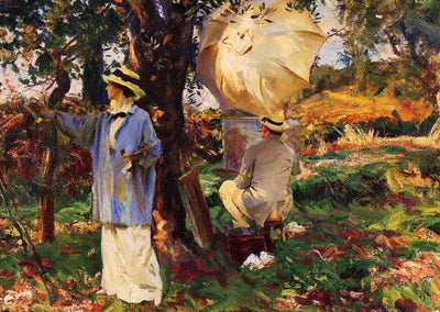 The Sketchers 1914 Painting by John Singer Sargent Art Print (6 Sizes)