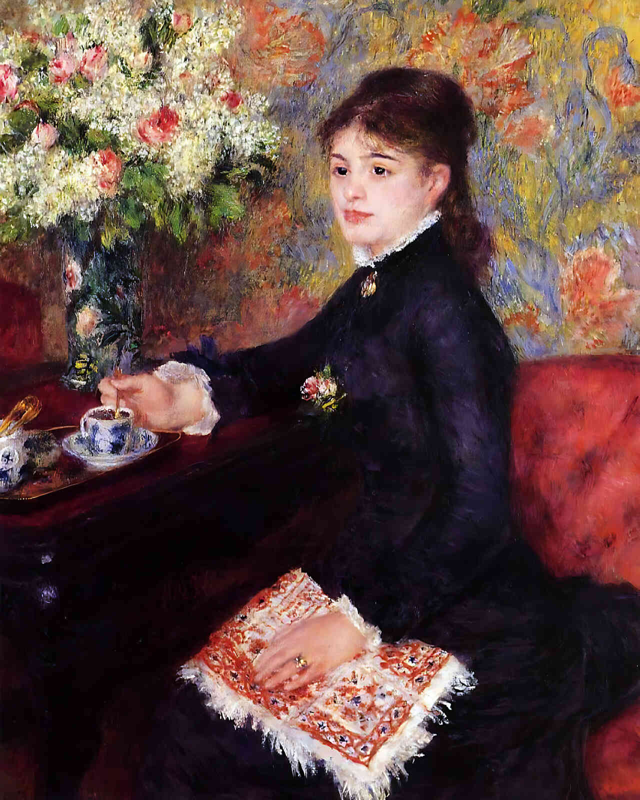The Cup of Chocolate Painting by Pierre-Auguste Renoir 8x10" Art Print