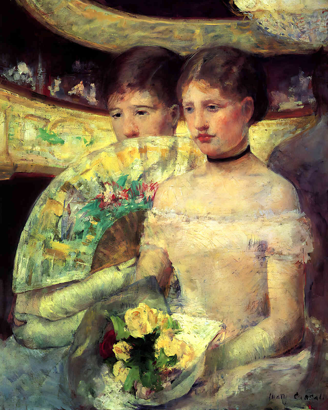 The Loge Painting by Mary Cassatt 8x10" Art Print (Archival Paper)