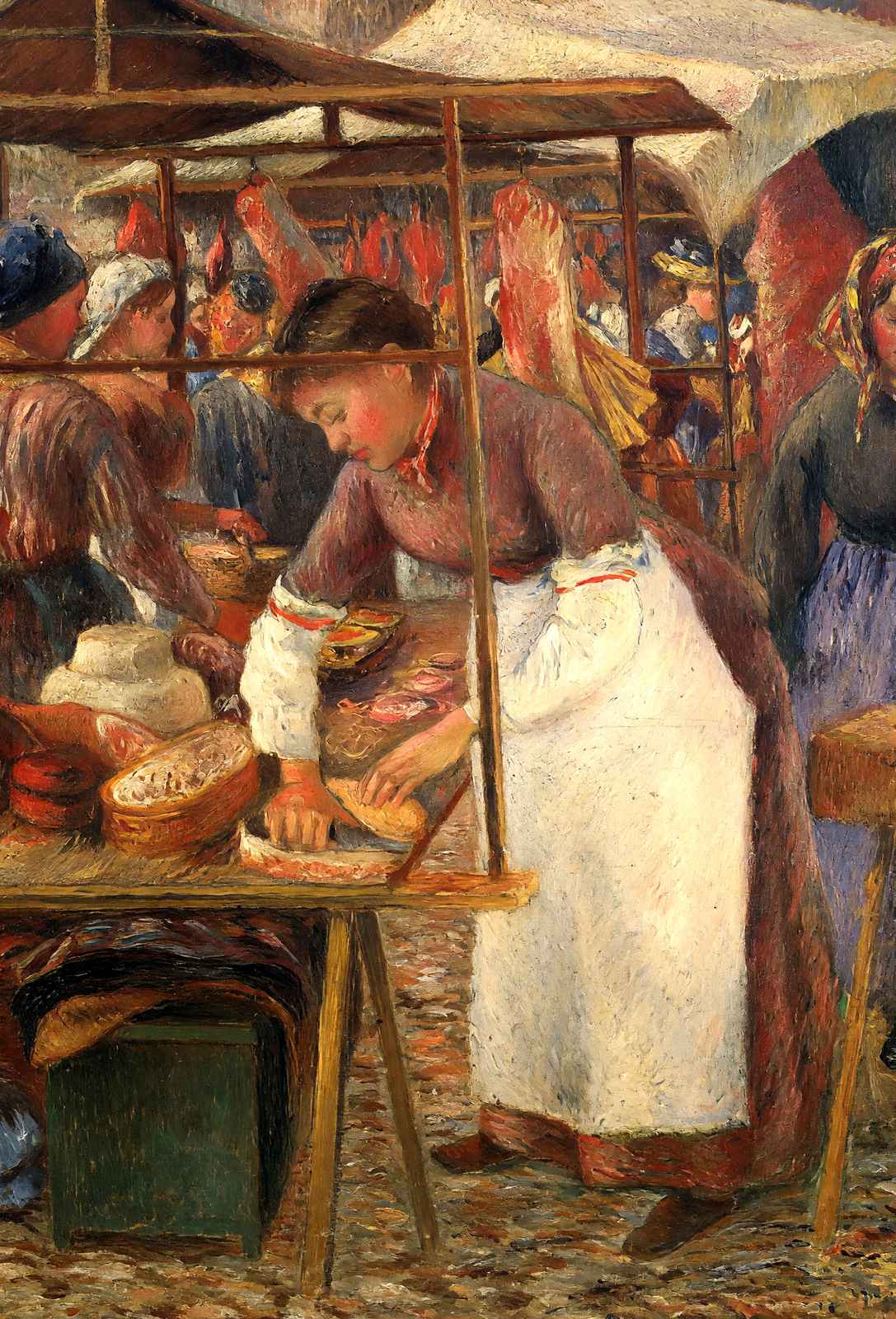 The Pork Butcher Art Print 1883 Painting by Camille Pissarro (6 Sizes)