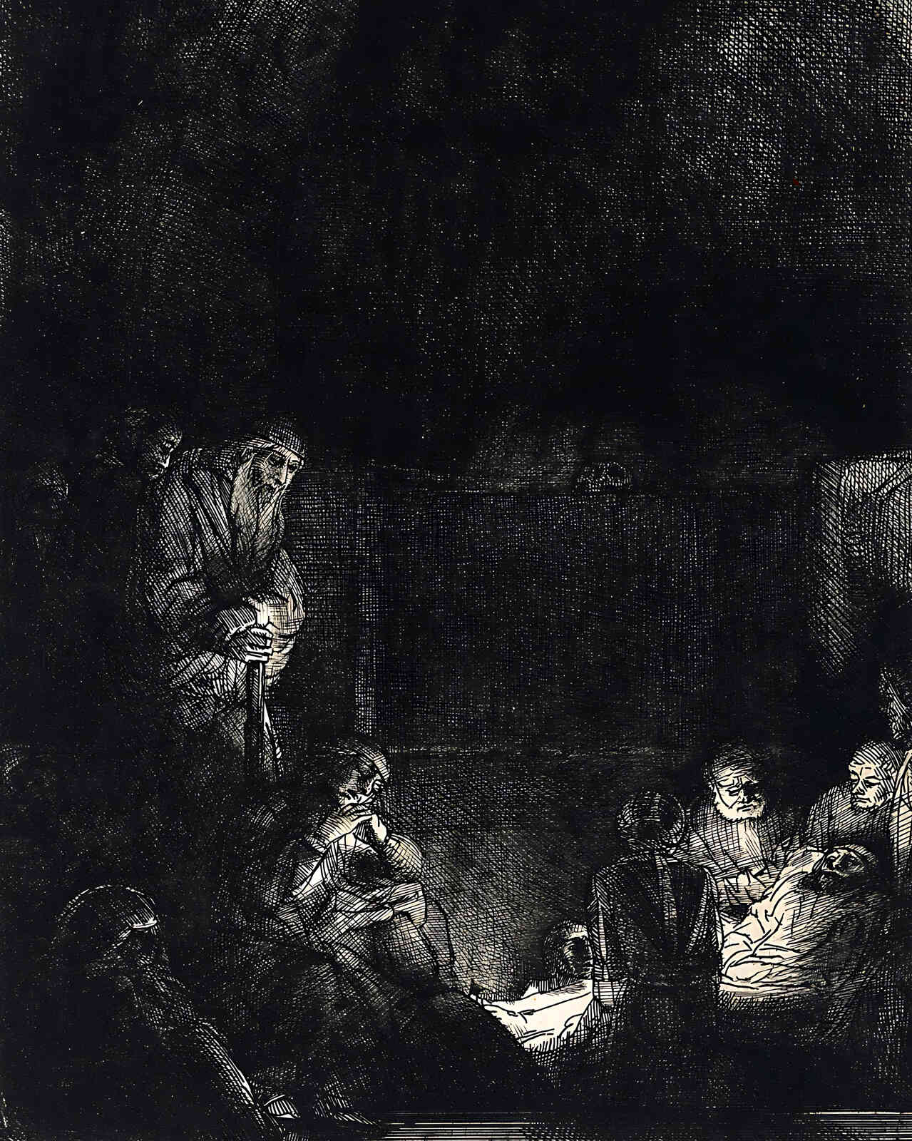 The Entombment Painting by Rembrandt 8x10" Art Print - Acid Free