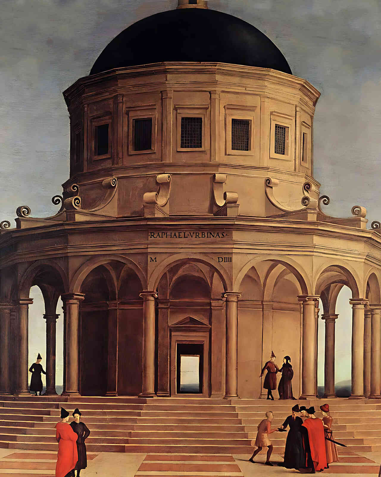 The Marriage of the Virgin (Detail) Painting by Raphael 8x10" Art Print