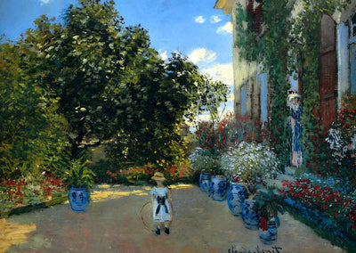 The Artist's House at Argenteuil 1873 by Claude Monet Art Print (6 Sizes)