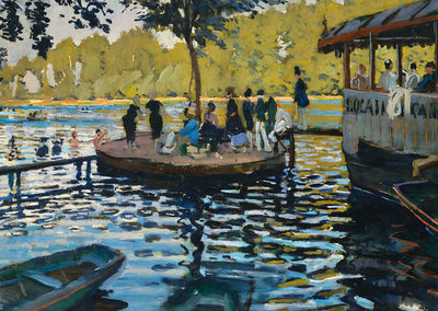 The Bathers - La Grenouillère Art Print 1869 Painting by Claude Monet (6 Sizes)