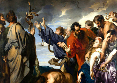 The Brazen Serpent Bible Art Print Painting by Anthony van Dyck (6 Sizes)