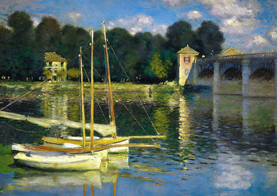 The Bridge at Argenteuil Art Print 1874 Painting by Claude Monet (6 Sizes)