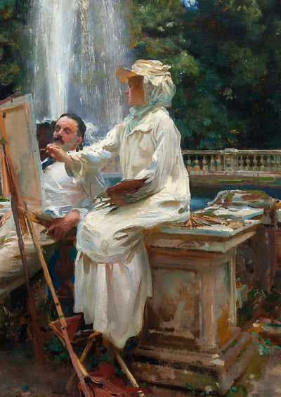 The Fountain Premium Art Print Painting by John Singer Sargent (6 Sizes)