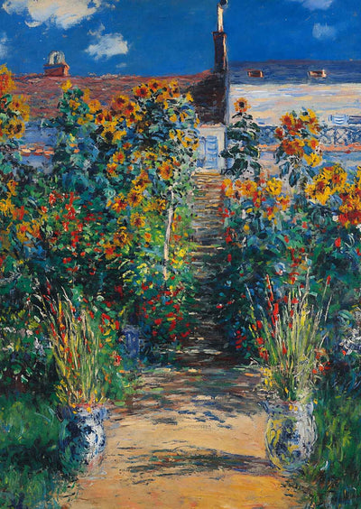 The Garden at Vetheuil Art Print 1881 Painting by Claude Monet (6 Sizes)