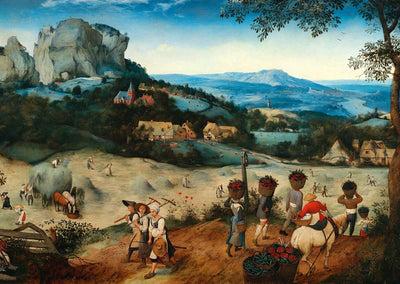 The Hay Harvest Painting by Pieter Bruegel the Elder Art Print (6 Sizes)
