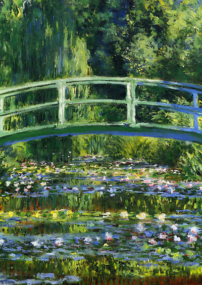 Japanese Bridge (The Water-Lily Pond) - 1897 - 1899 by Monet Art Print (6 Sizes)