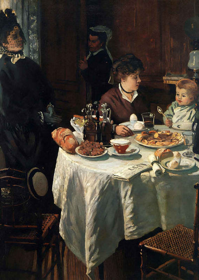 The Luncheon 1868 Painting by Claude Monet Art Print (6 Sizes) - Restored