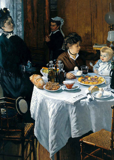 The Luncheon Painting by Claude Monet Premium Art Print (6 Sizes)