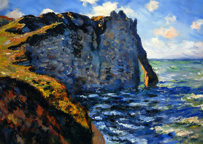 The Manneport 1882 Painting by Claude Monet Fine Art Print (6 Sizes)