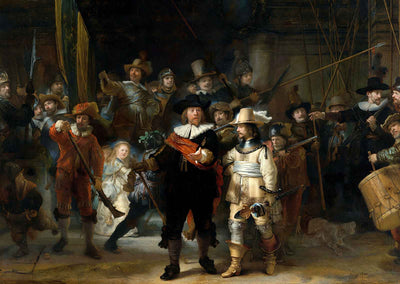 The Night Watch Premium Art Print Painting by Rembrandt (6 Sizes) - Acid Free