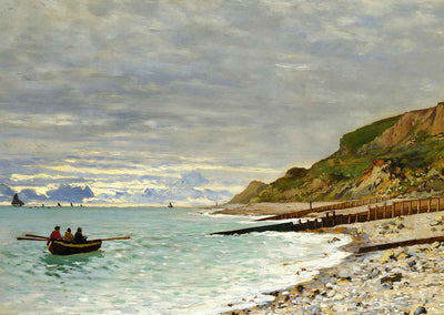 The Pointe of Heve Art Print 1864 Painting by Claude Monet (6 Sizes)