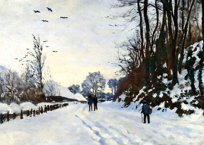 The Road to the Farm of Saint-Simeon in Winter 1867 by Monet Art Print (6 Sizes)