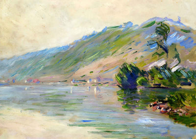 The Seine at Port-Villes, Clear Weather 1894 by Claude Monet Art Print (6 Sizes)