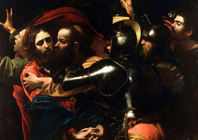 The Taking of Christ (Kiss of Judas) Painting by Caravaggio Art Print (6 Sizes)