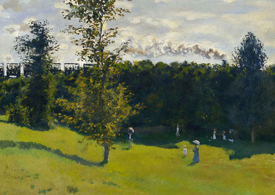 The Train in the Country Fine Art Print 1870 Painting by Claude Monet (6 Sizes)