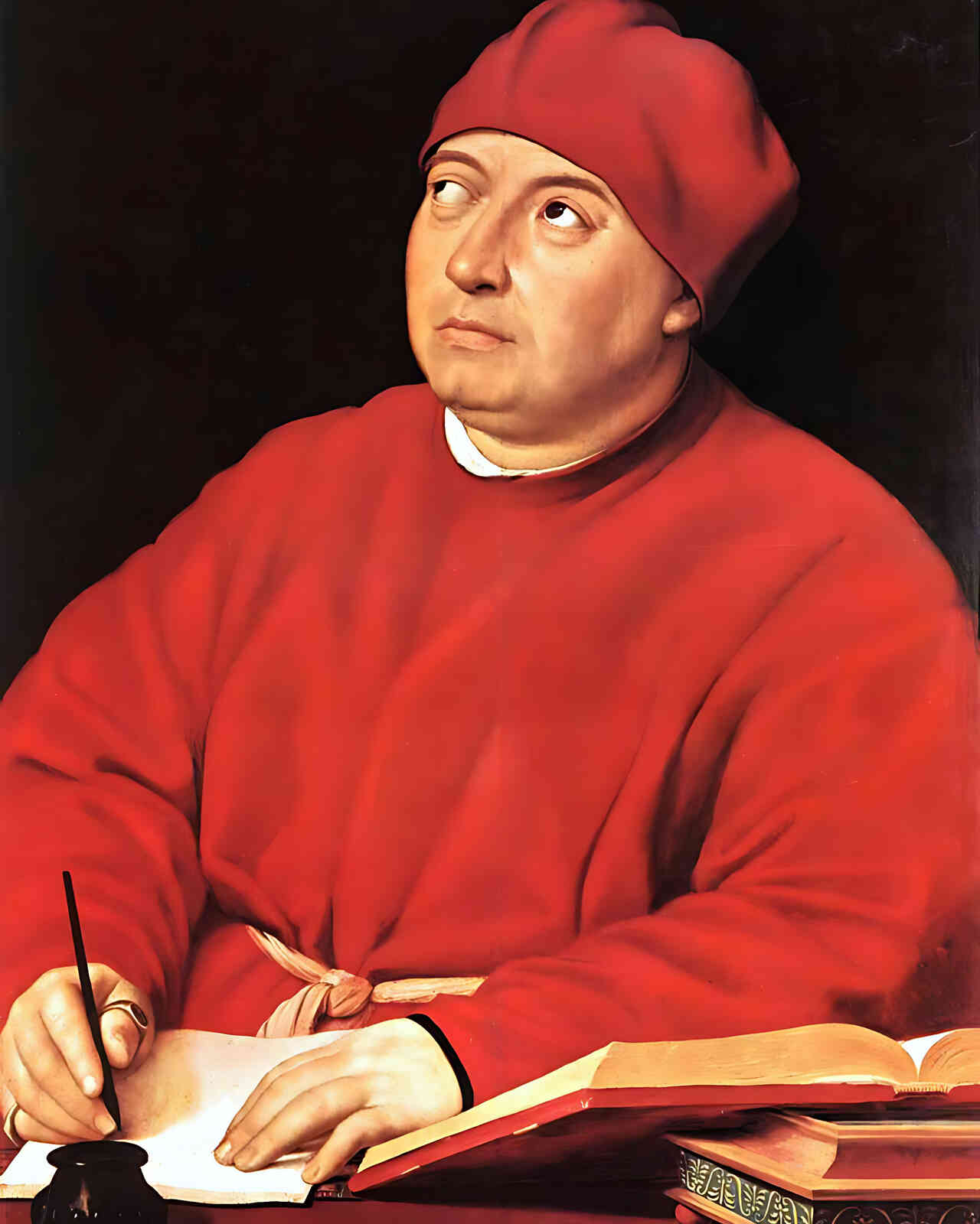 Tommaso Fedra Inghrami Painting by Raphael 8x10" Art Print (High Quality)