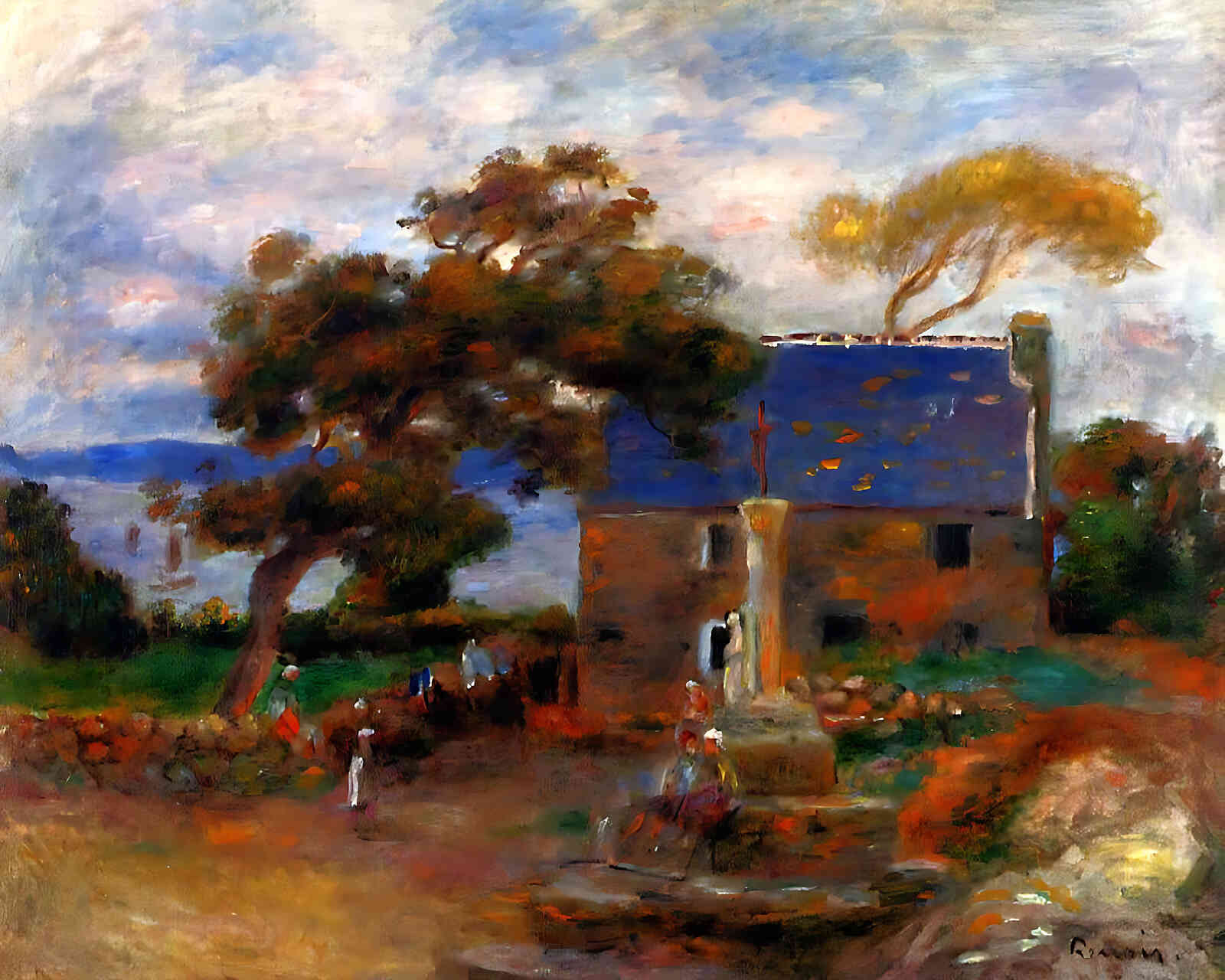 Treboul Painting by Pierre-Auguste Renoir 8x10" Art Print (Archival Paper)