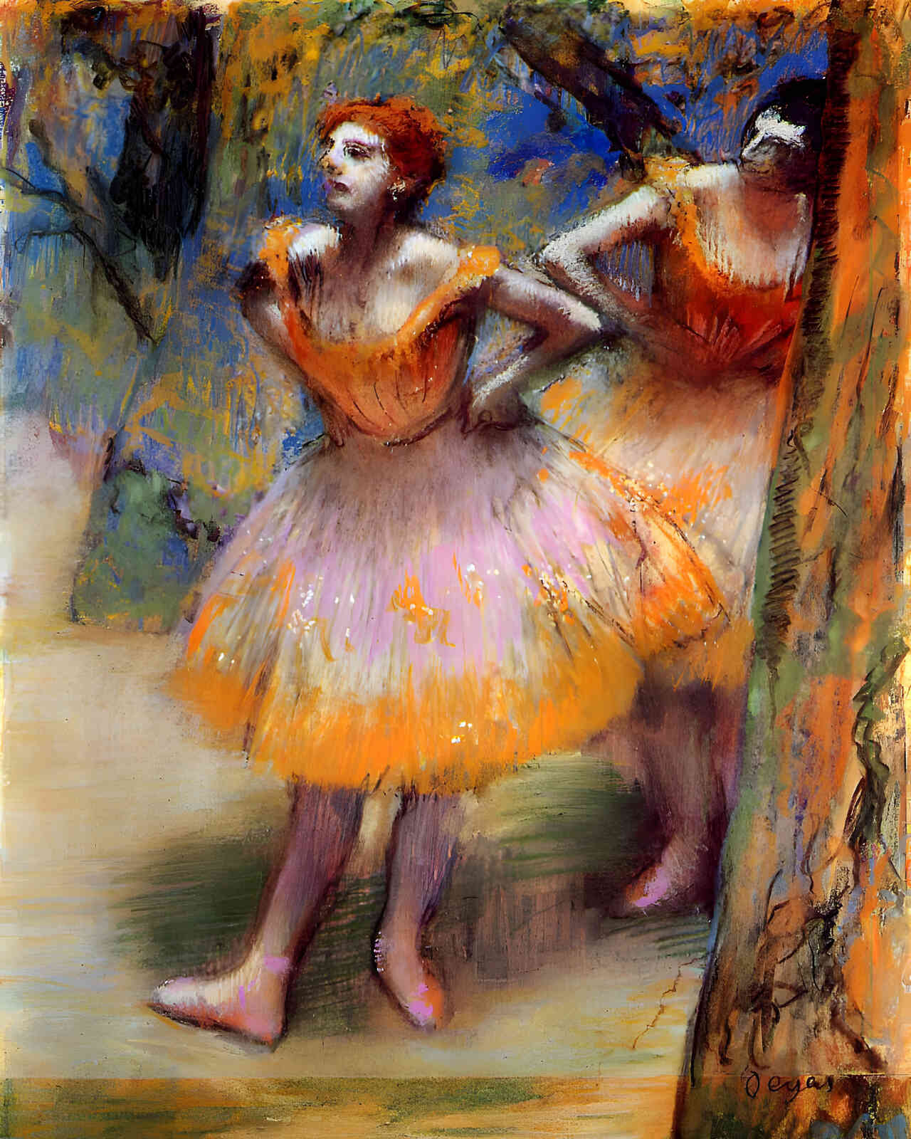 Two Dancers 1898 Painting by Edgar Degas 8x10" Art Print