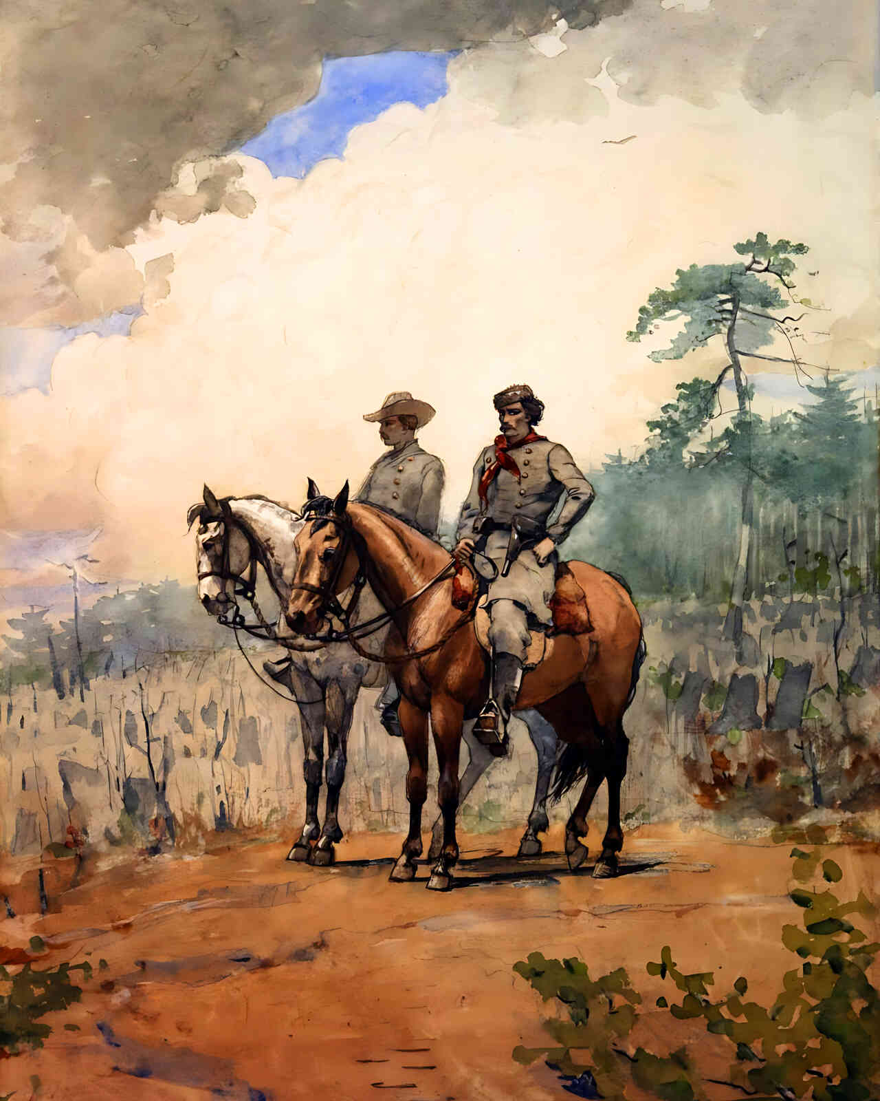 Two Scouts Painting by Winslow Homer 8x10" Art Print Acid Free