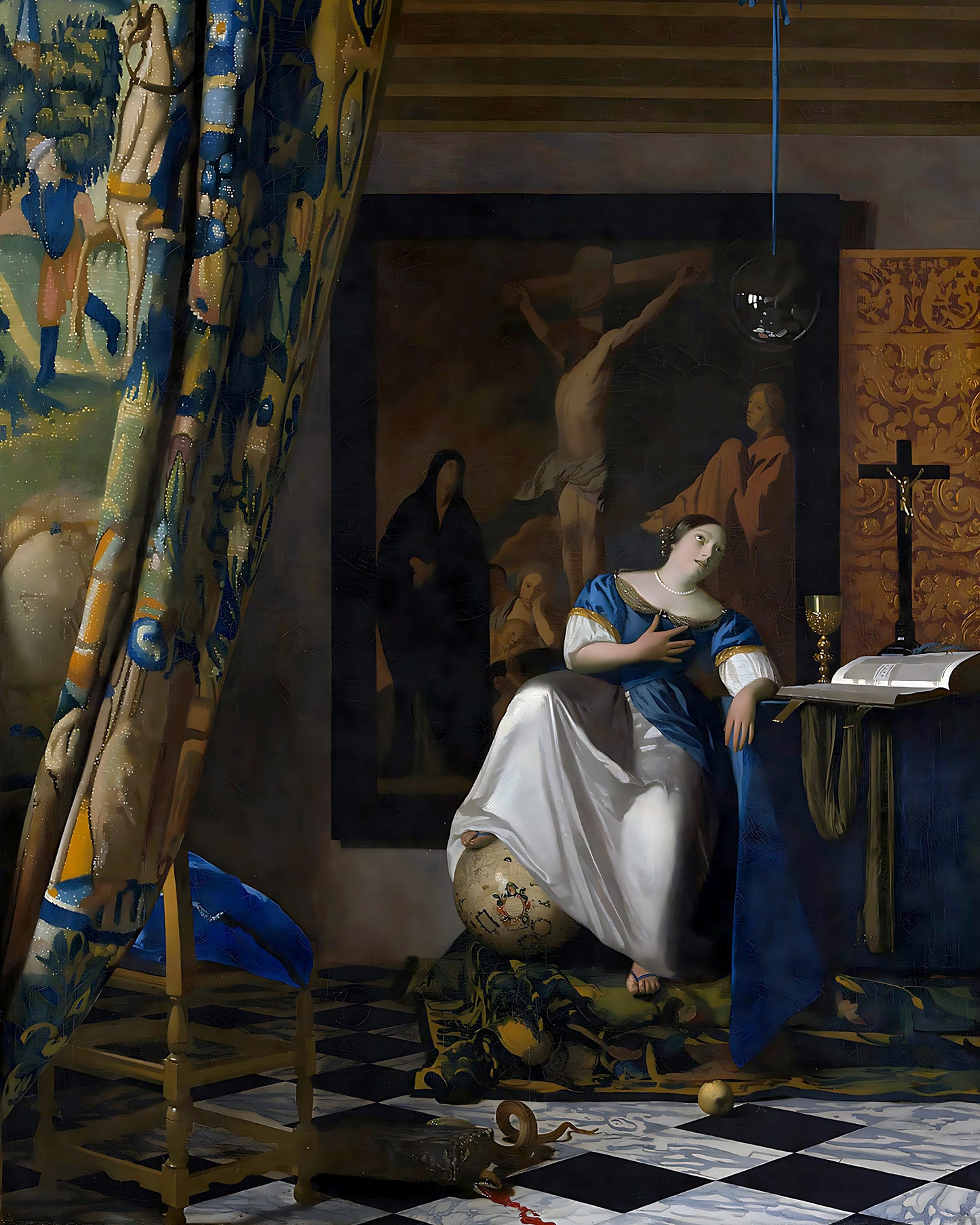 The Allegory of Faith Painting by Johannes Vermeer 8x10" Art Print