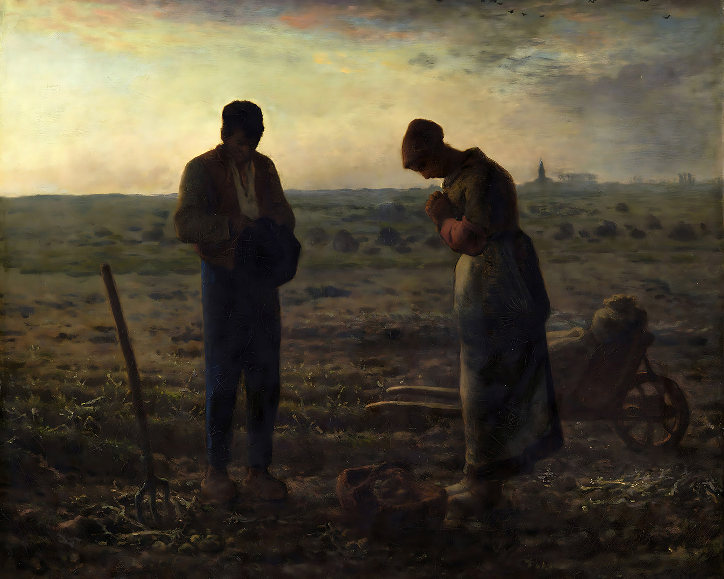 The Angelus Painting by Jean-François Millet 8x10" Premium Art Print