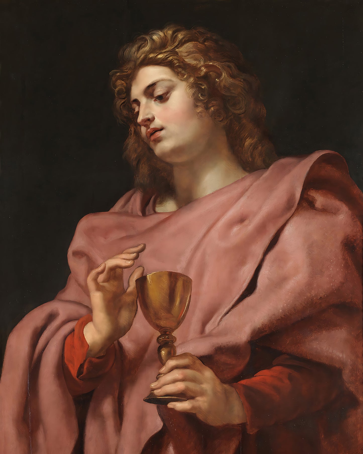 Apostle Saint John Evangelista Painting by Peter Paul Rubens 8x10" Art Print
