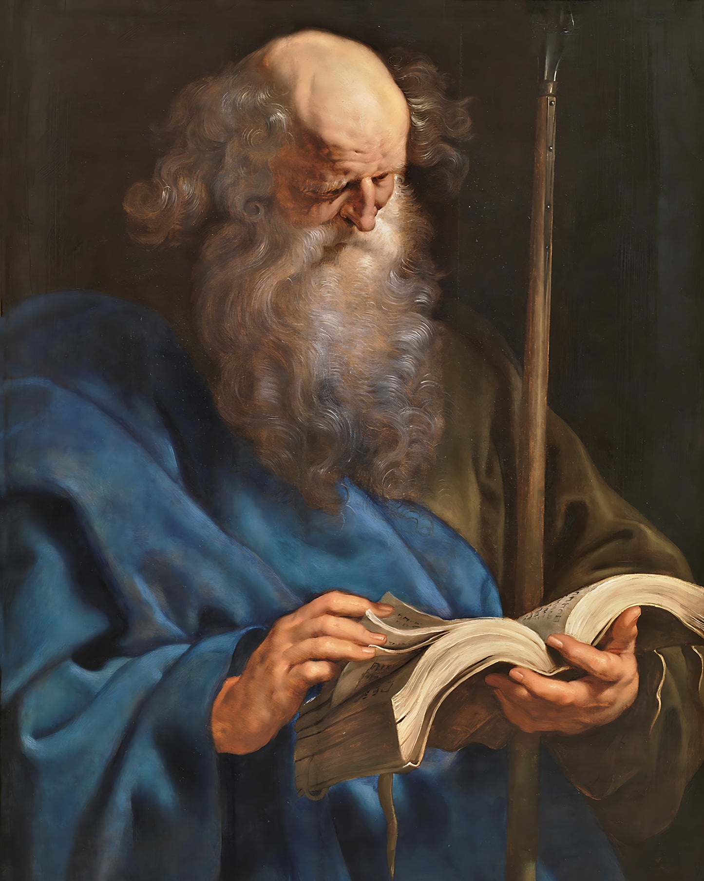 The Apostle Thomas Painting by Peter Paul Rubens 8x10" Bible Art Print