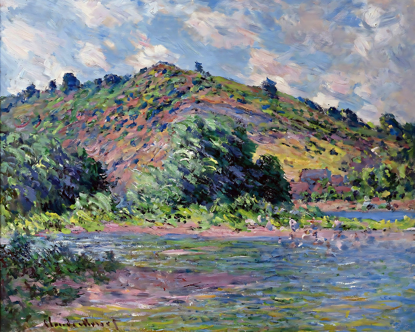 The Banks of the Seine at Port-Villez Painting by Claude Monet 8x10" Art Print