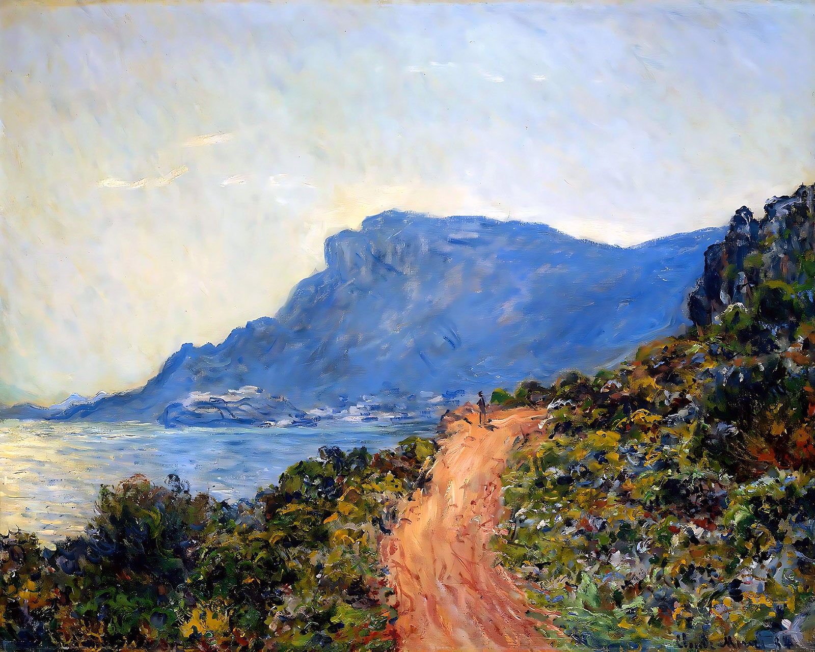 The Corniche of Monaco Painting by Claude Monet 8x10" Art Print