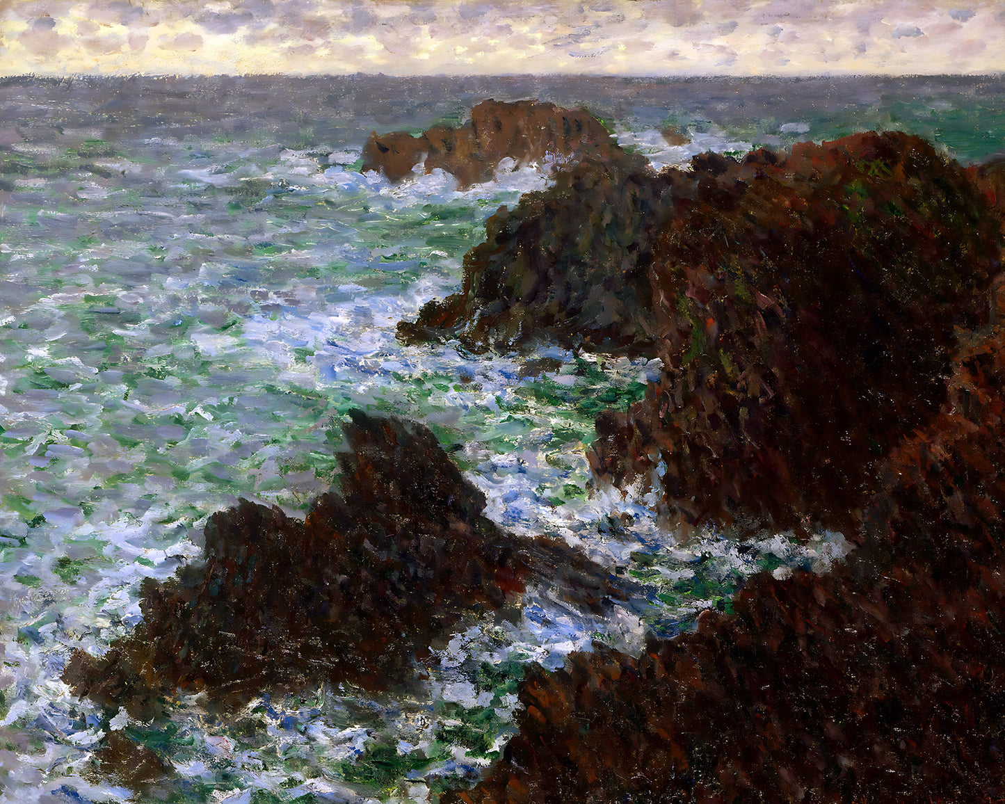 The Cote Sauvate Painting by Claude Monet 8x10" Art Print