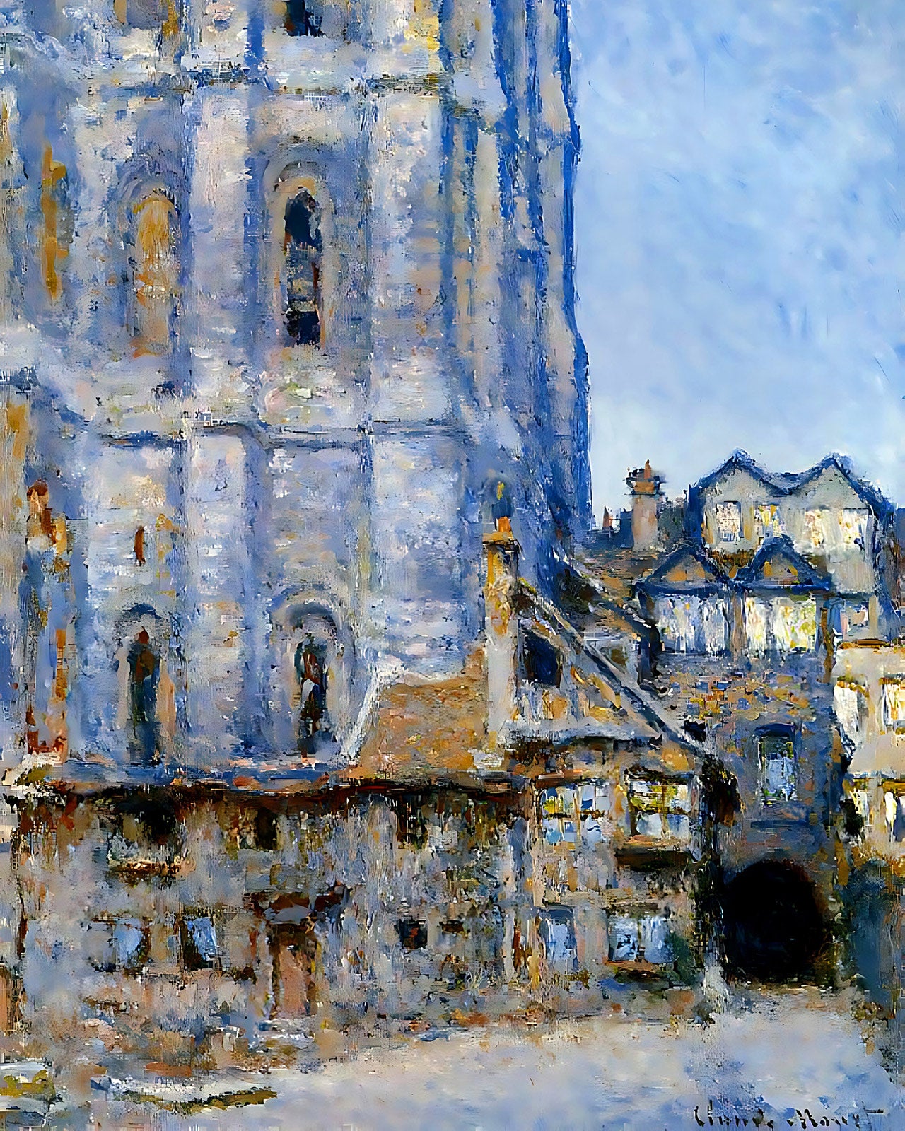 The Cour d'Albane Painting by Claude Monet 8x10" Art Print