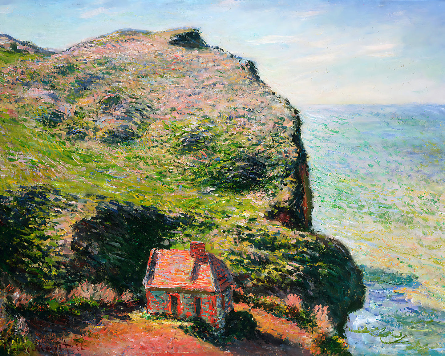 The Custom's House Painting by Claude Monet 8x10" Art Print