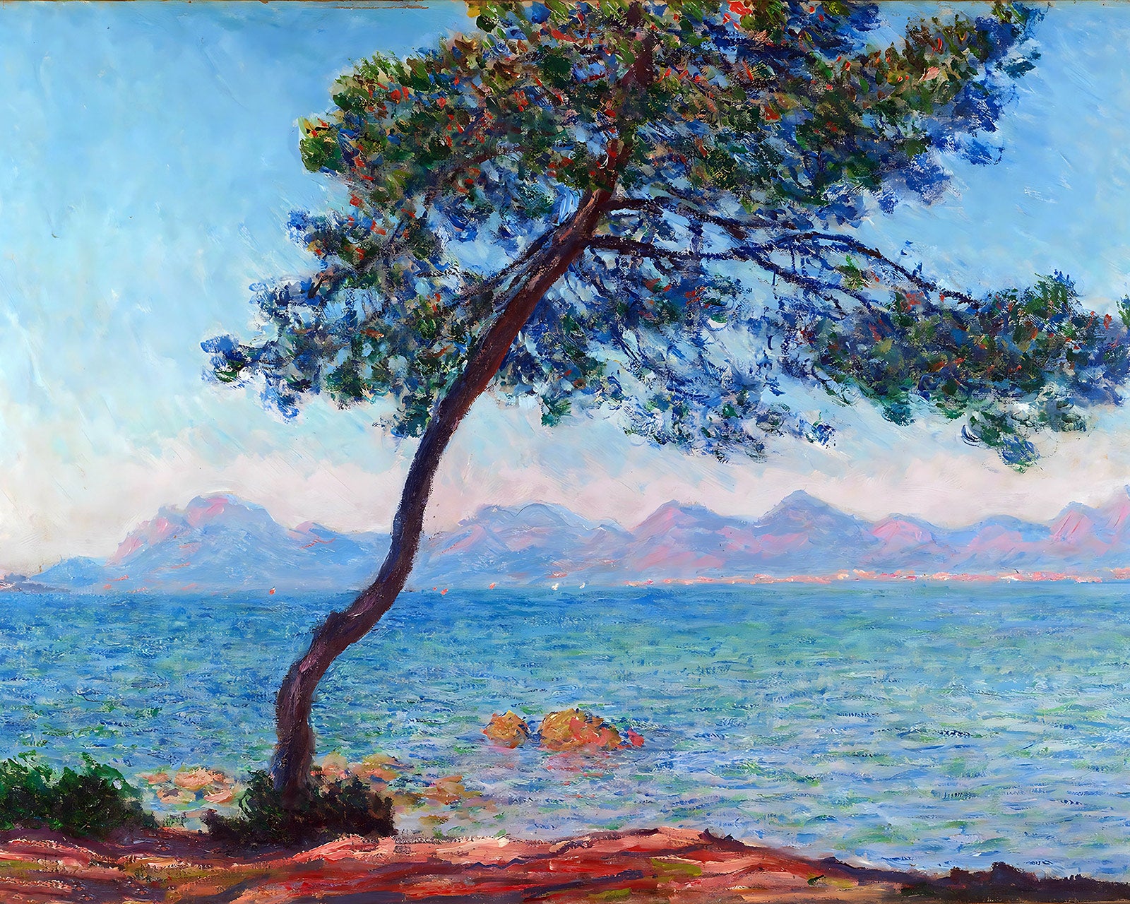 The Esterel Mountains Painting by Claude Monet 8x10" Art Print