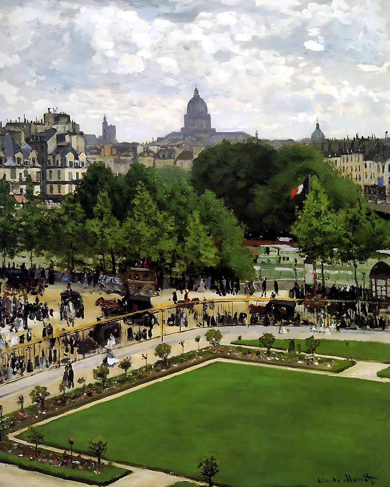 The Garden of the Princess Painting by Claude Monet 8x10" Art Print