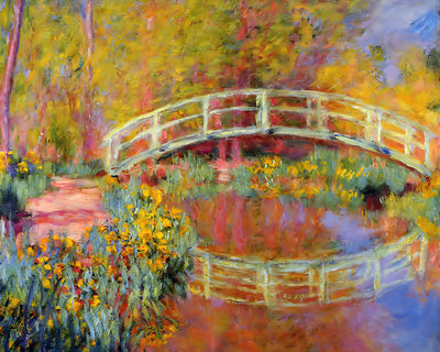 The Japanese Bridge (The Bridge in Monet's Garden) Painting by Claude Monet 8x10" Art Print