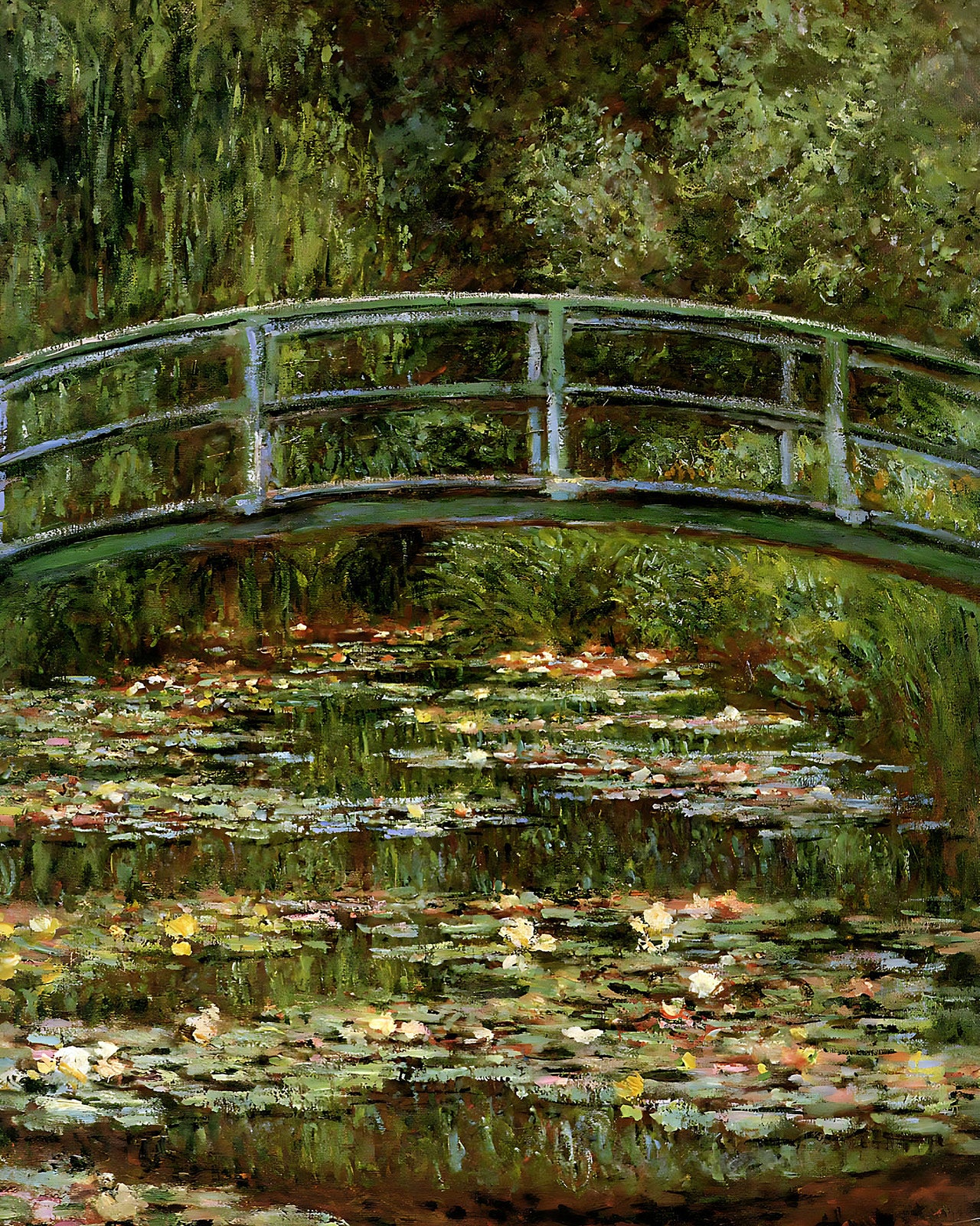 The Japanese Bridge (1899) Painting by Claude Monet 8x10" Art Print