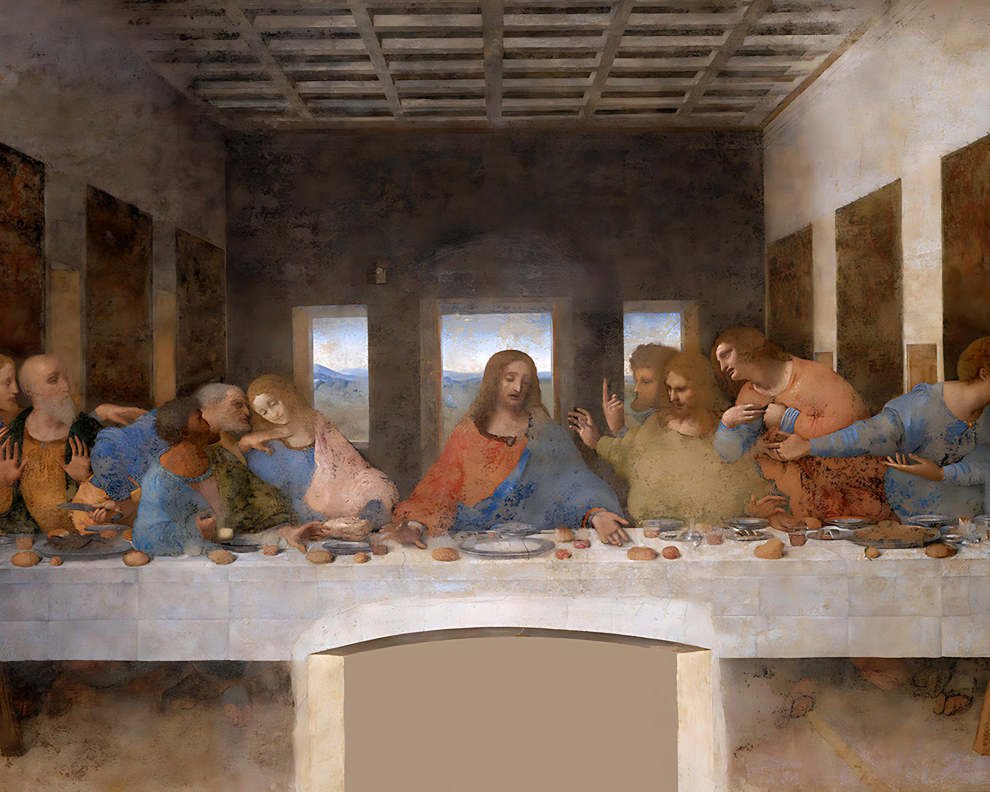 The Last Supper Leonardo Da Vinci 8x10" Bible Art Print - Jesus