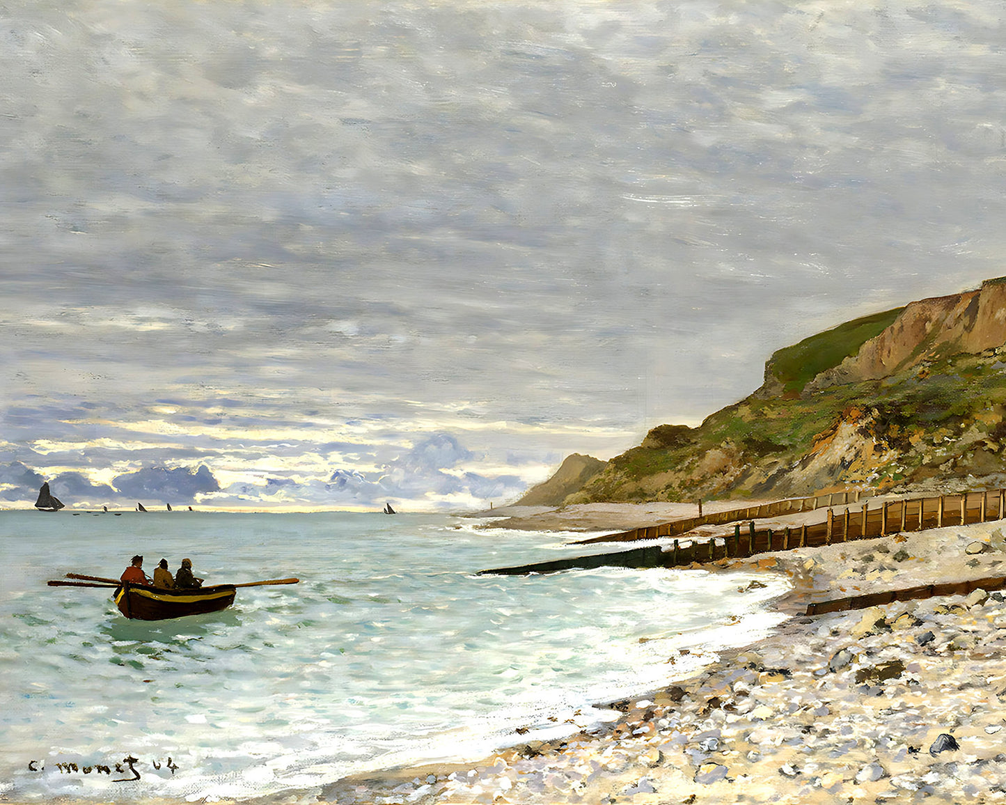 The Pointe of Heve Painting by Claude Monet 8x10" Art Print