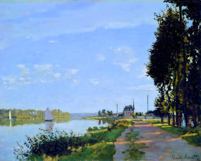 The Promenade at Argenteuil Painting by Claude Monet 8x10" Art Print