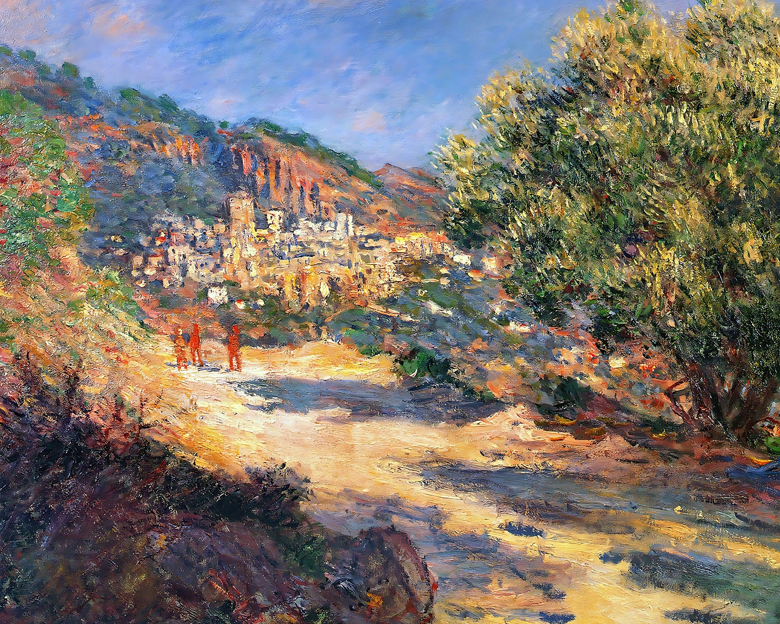 The Road to Monte Carlo Painting by Claude Monet 8x10" Art Print