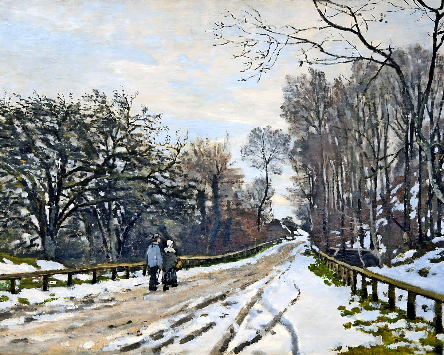 The Road to the Farm of Saint-Simeon Painting by Claude Monet 8x10" Art Print