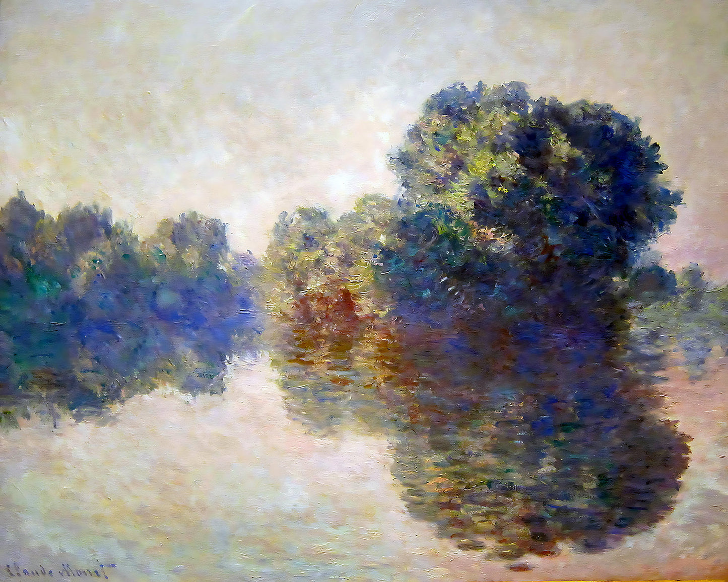 The Seine near Giverny Painting by Claude Monet 8x10" Art Print