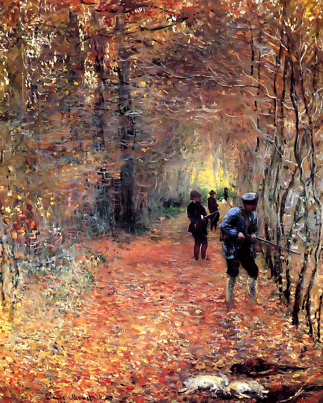 The Shoot Painting by Claude Monet 8x10" Art Print