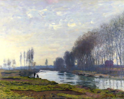 The Small Arm of the Seine at Argenteuil Painting by Claude Monet 8x10" Art Print