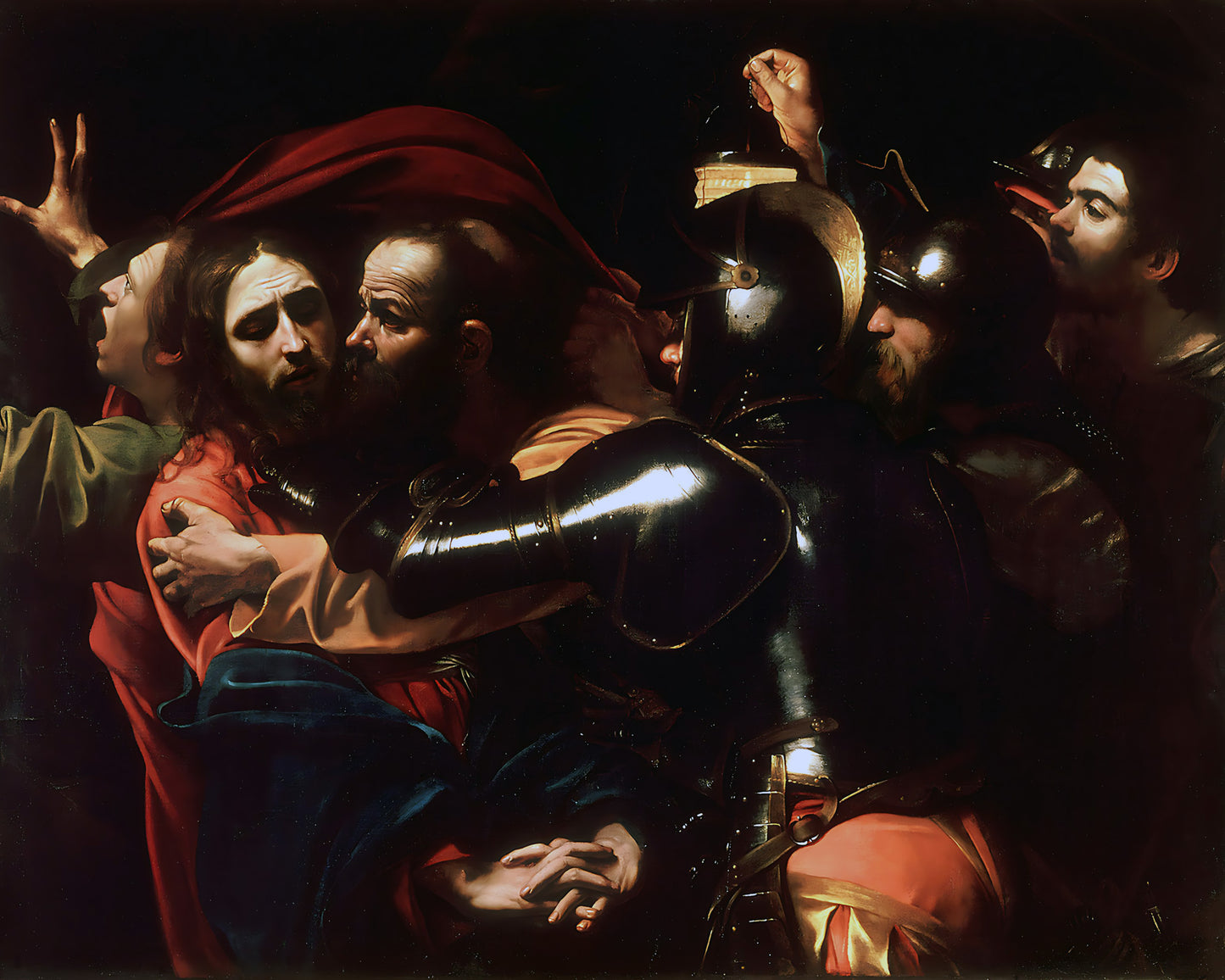 The Taking of Christ (Kiss of Judas) Painting by Caravaggio 8x10" Art Print