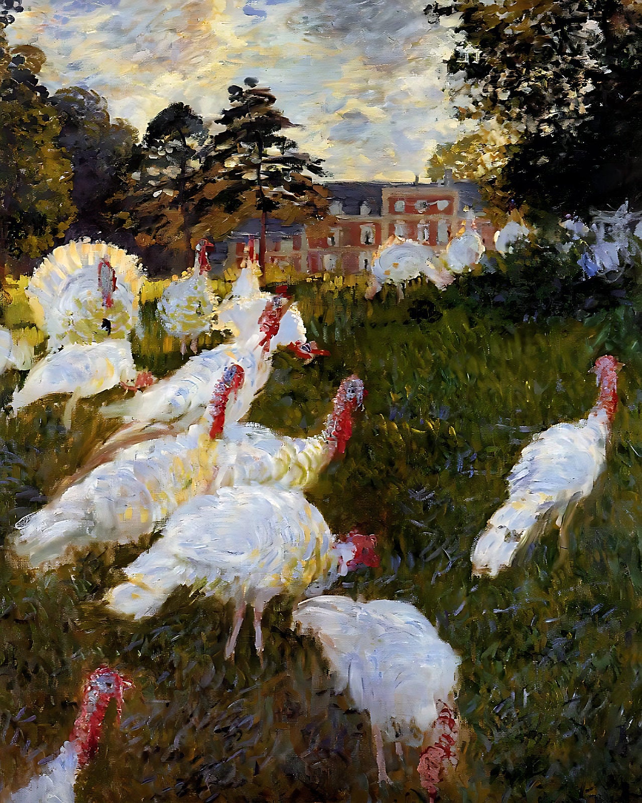 The Turkeys Painting by Claude Monet 8x10" Art Print